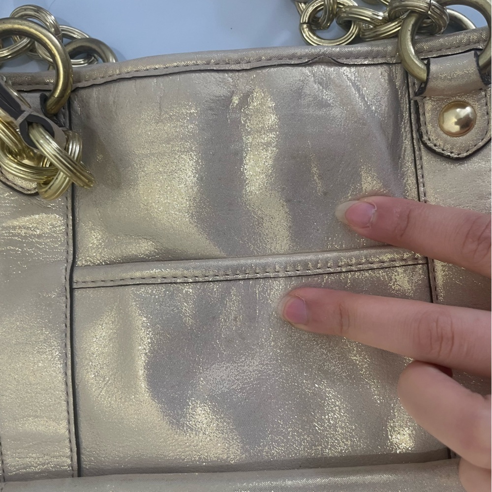 ✨ Coach Poppy Camelia Leather Pushlock Tote – Limited Edition ✨ - Picture 14 of 16